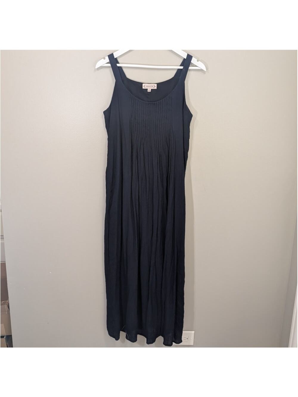 Nanette Lepore Dress Navy Gauze Coastal Breezy Boho - Size 6